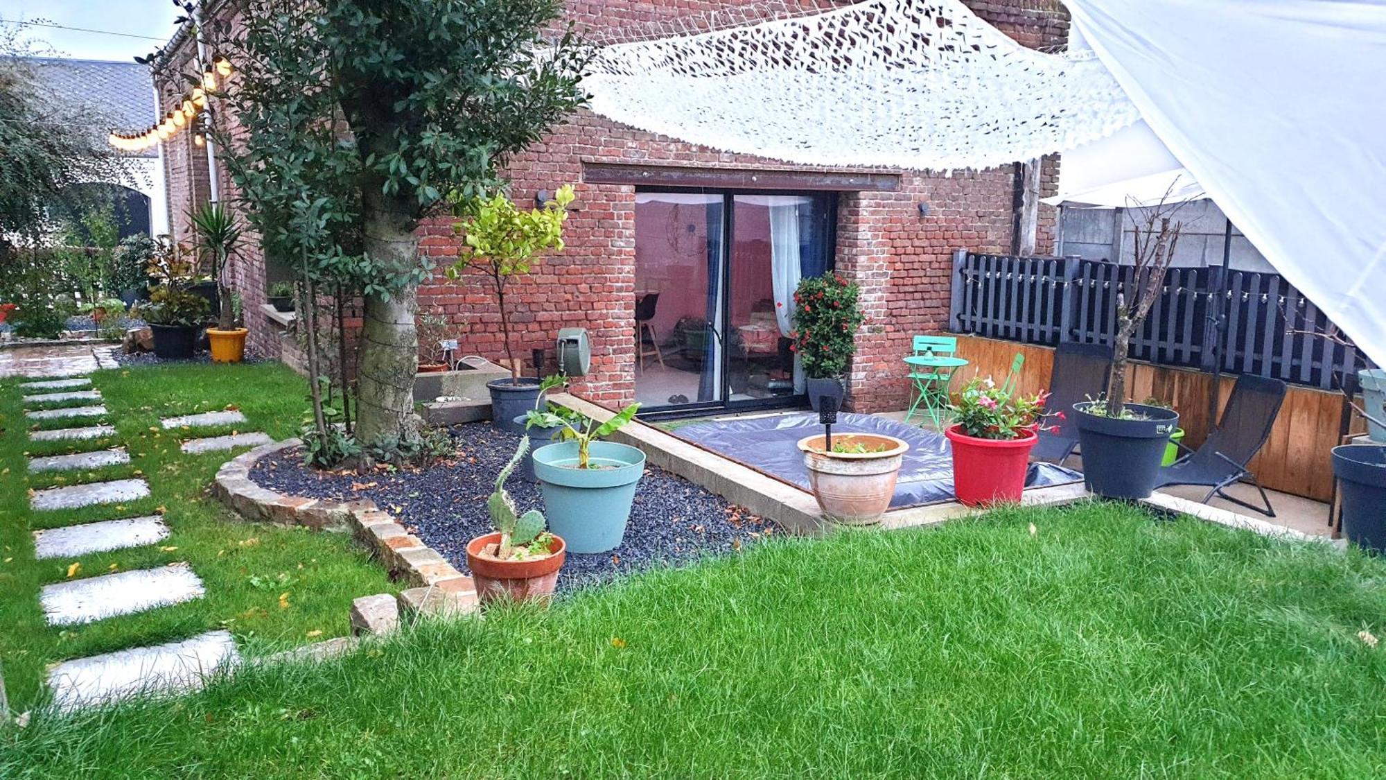Gary Suite - Studio Cosy, Spa Et Jardin Privatif A 4 Min De Cambrai Awoingt Exterior photo